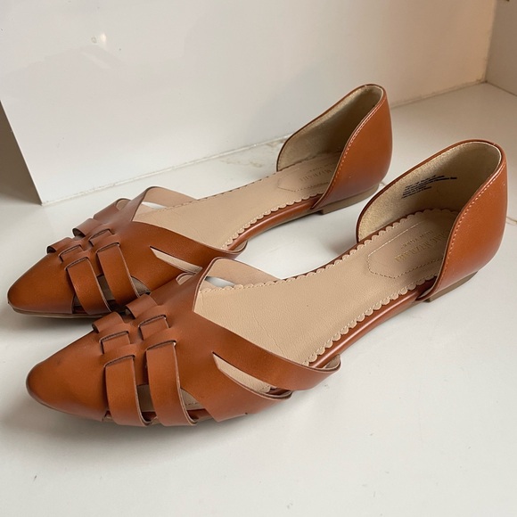 Isaac Mizrahi leather flats sz 10 - Picture 2 of 5